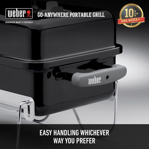 Weber Go-Anywhere Charcoal Grill, Black - Image 8