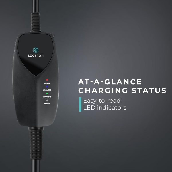 Lectron Level 1 J1772 EV Charger (WiFi) with App Control - 120V, 12 Amp, & - Image 4