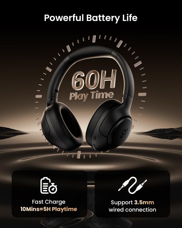 HS1 Hybrid Active Noise Cancelling Headphones, Wireless Bluetooth - Image 7