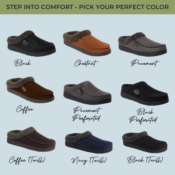Dearfoams Mens Indoor/Outdoor Breathable Memory Foam Brendan Clog House - Image 3
