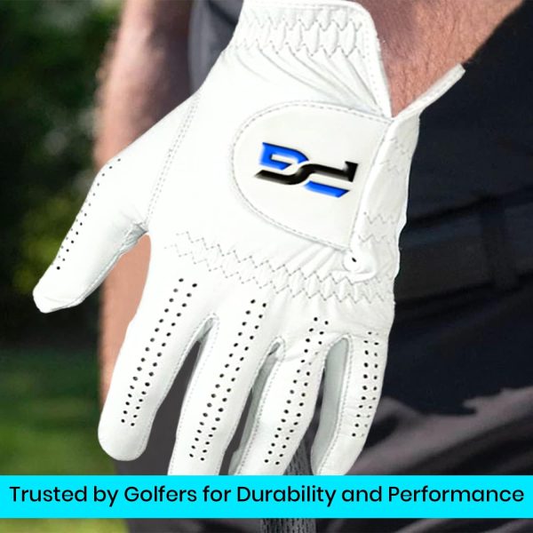 Gloves (5 Pack) Cabretta Leather, Premium Quality Mens Golf Gloves - Image 6