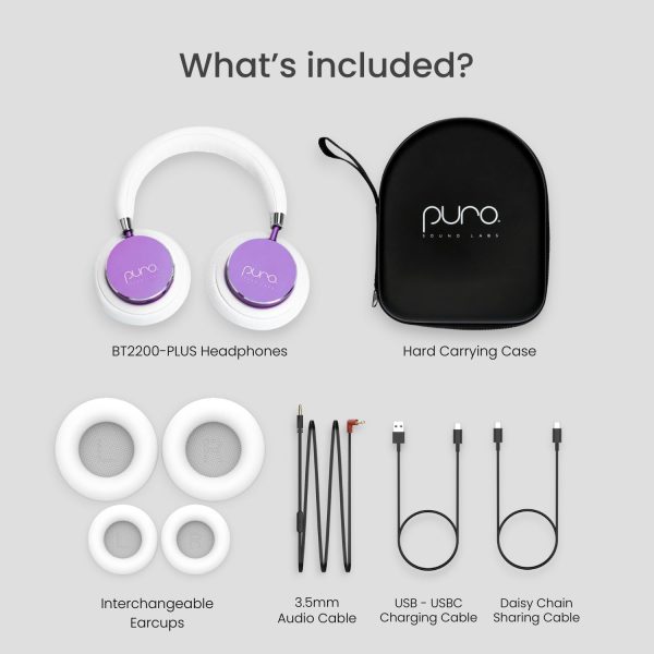 Puro Sound Labs BT2200s Plus Volume Limited Kids’ Bluetooth Headphones - Image 7