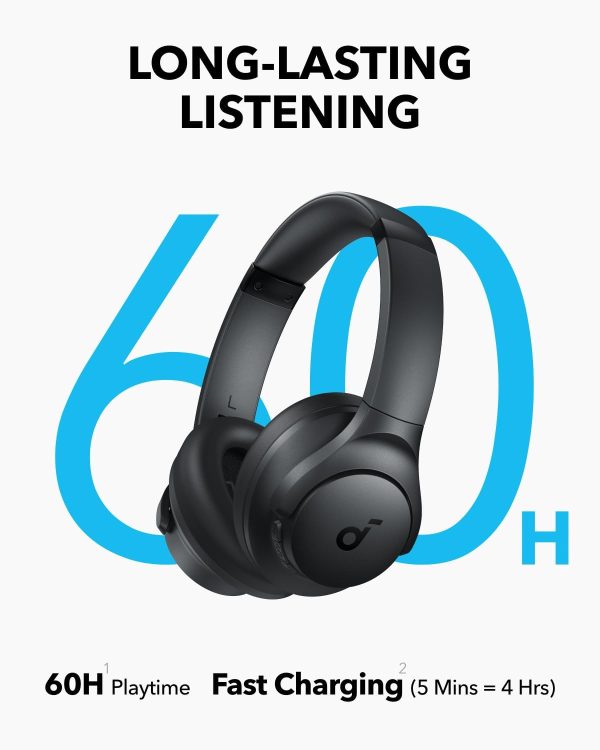 Soundcore Q11i Wireless Over-Ear Bluetooth Headphones by Anker, Deep Bass, - Image 4