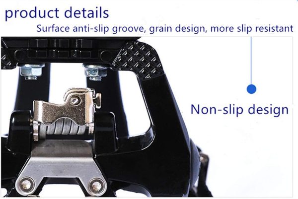 YBEKI SPD Pedals - Hybrid Pedal with Toe Clip and Straps, Suitable for Spin - Image 5
