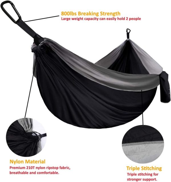 Gold Armour Camping Hammock - XL Double Hammock Portable Hammock Camping - Image 3