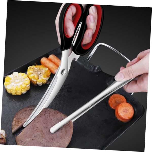 Toddmomy 3sets Barbecue Scissors Food Toaster Tongs Barbecue Gadget Outdoor - Image 4