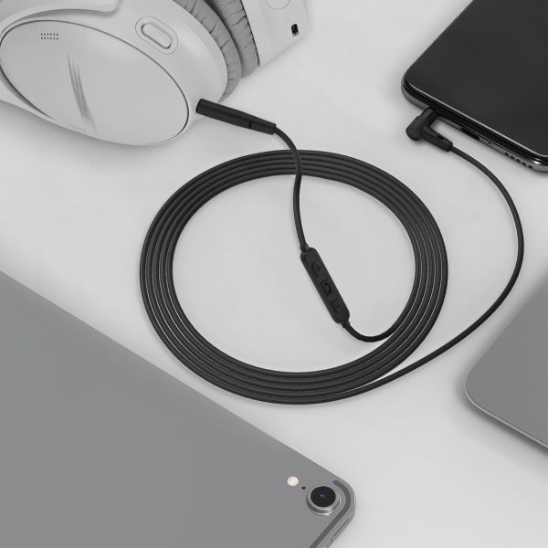 Geekria Audio Cable with Mic Compatible with Bose QuietComfort SE QC45 QC35 - Image 6