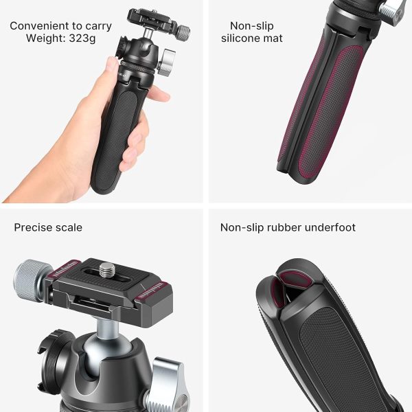 ULANZI MT-47 Camera Tripod Aluminum Alloy Mini Travel Phone Tripod Stand - Image 5