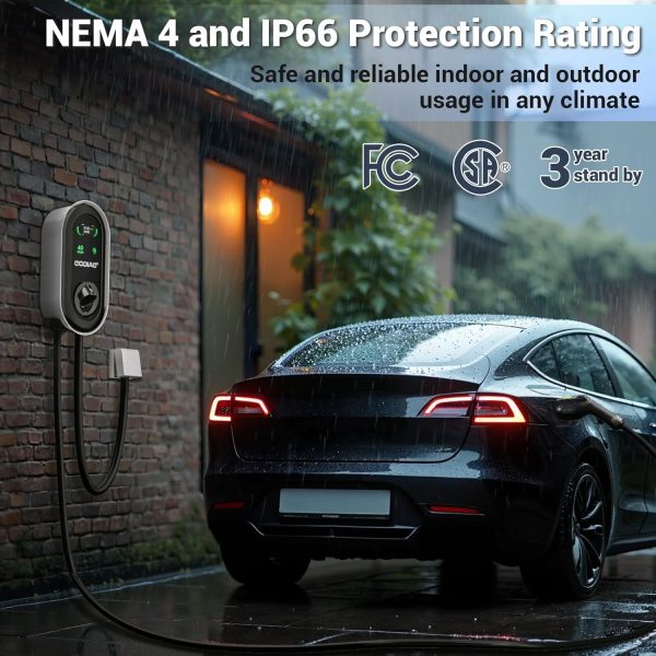 GODIAG Home Level 2 EV Charger, 40Amp, 9.6kw 240V, Wall-Mount Electric - Image 6