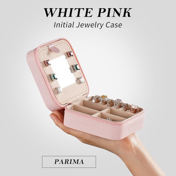 Parima Preppy Travel Jewelry Box - Personalized Trendy Letter Jewelry - Image 3