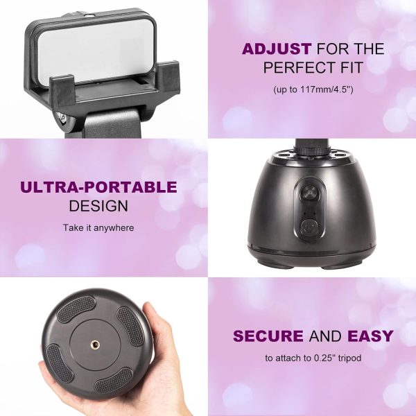 Auto Tracking Phone Holder - Auto Face Tracking Tripod for All Models - Image 4