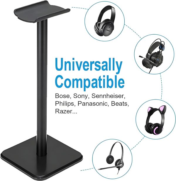 Headphone Stand, Universal Aluminum Metal Holder for AirPods Max, HyperX - Image 6