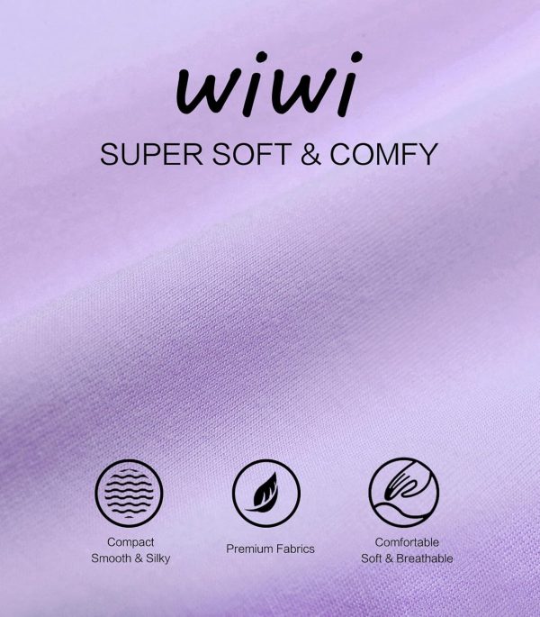 WiWi Viscose from Bamboo Womens Pajamas Set Soft V Neck Sleepwear Short - Image 5
