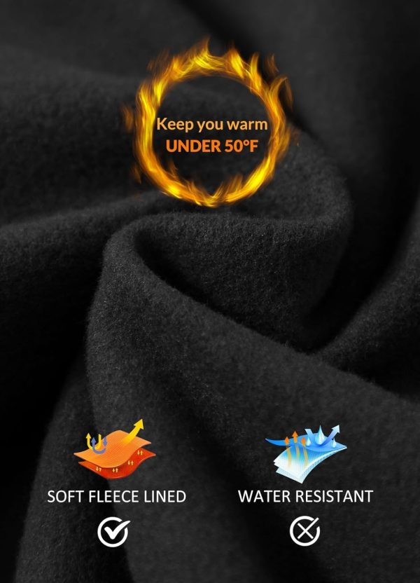 BALEAF Women's Fleece Lined Leggings Thermal Warm Winter Tights High - Image 3