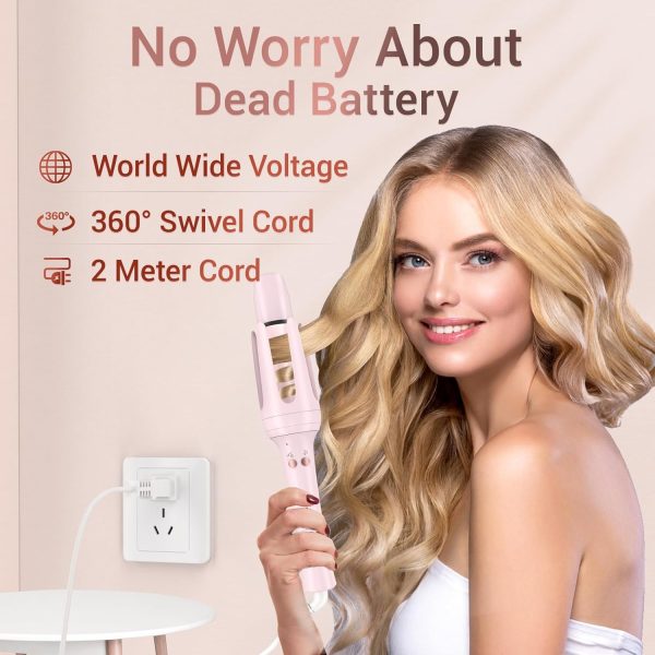 Automatic Curling Iron, Hair Waver with Anti-Tangle & Auto-Off, Hair Curler - Image 8