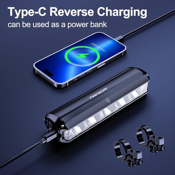 Super Bright LED Bike Light,USB Rechargeable Bicycle Headlight-5 - Image 5