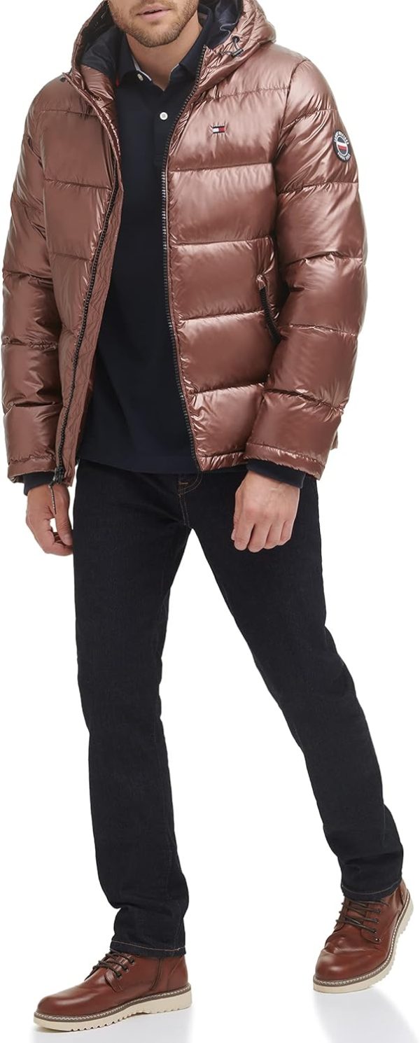 Tommy Hilfiger Mens Hooded Puffer Jacket (Standard and Big & Tall) - Image 6