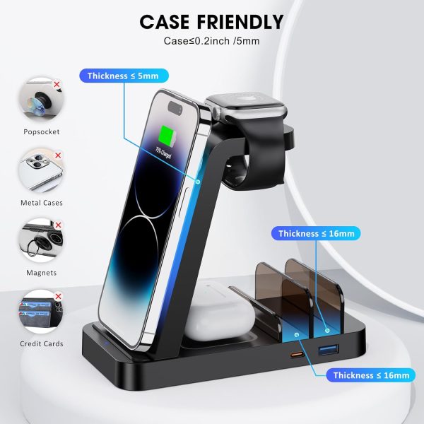 Wireless Charger for iPhone - 5 in 1 Charging Station for Multiple Devices - Image 6