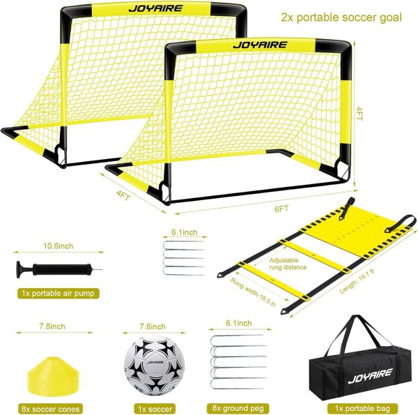 Kids Soccer Goals for Backyard Set, Portable Toddler Soccer Goal 2 of 4 x 3 - Image 4