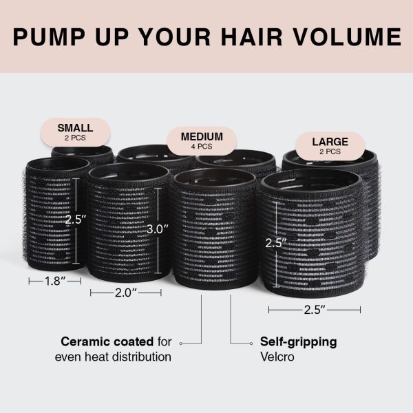 Hair By Chrissy x Kitsch Ceramic Thermal Rollers - Self Grip Hair Rollers - Image 2