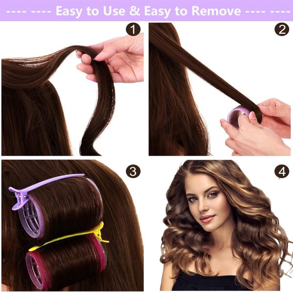 Hair Rollers Set - Self-Grip Velcro Curlers for Volume and Blowout Look on - Image 4