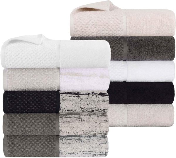 Superior Cotton Face Towel/Washcloth Set, Quick Dry, Small Facial Towels, - Image 12