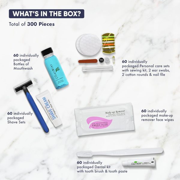 Personal Care Travel Size Toiletries | 1-Shoppe All-In-Kit Hotel Amenities - Image 3