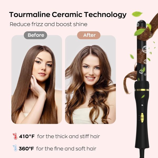 5 in 1 Wand Curling Iron, janelove Hair Curling Wand Set with 3 Barrel Hair - Image 4