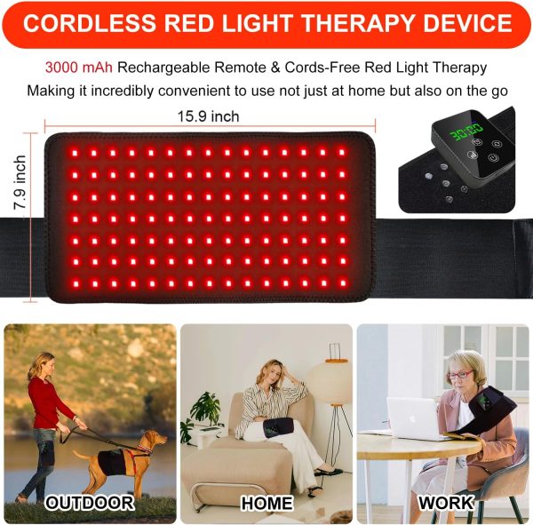 Red Light Therapy, Cordless Infrared Therapy Pad for Back Knee Leg Pain - Image 2