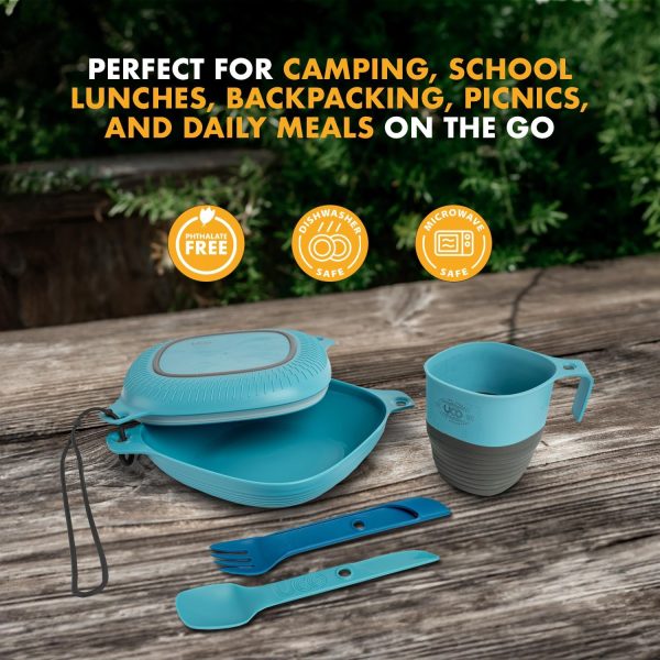 UCO 6-Piece Camping Mess Kit with Bowl, Plate, Camp Cup, and Switch Spork - Image 2