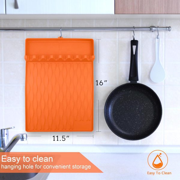 Grill Accessories Silicone Griddle Mat for Blackstone Side Shelf, Silicone - Image 6