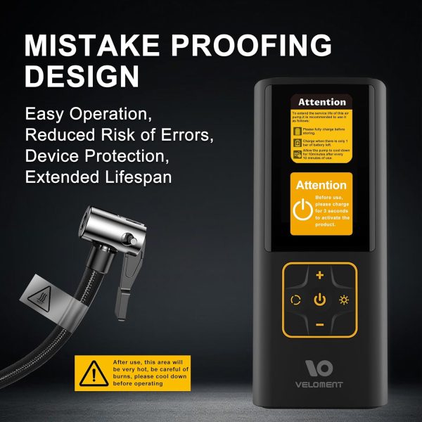 Tire Inflator Portable Air Compressor Auto Air Pump for Car Tire Car - Image 7