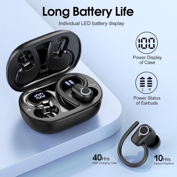 Wireless Earbuds, Sport Headphones Bluetooth 5.3, Ear buds Wireless Earbuds - Image 3