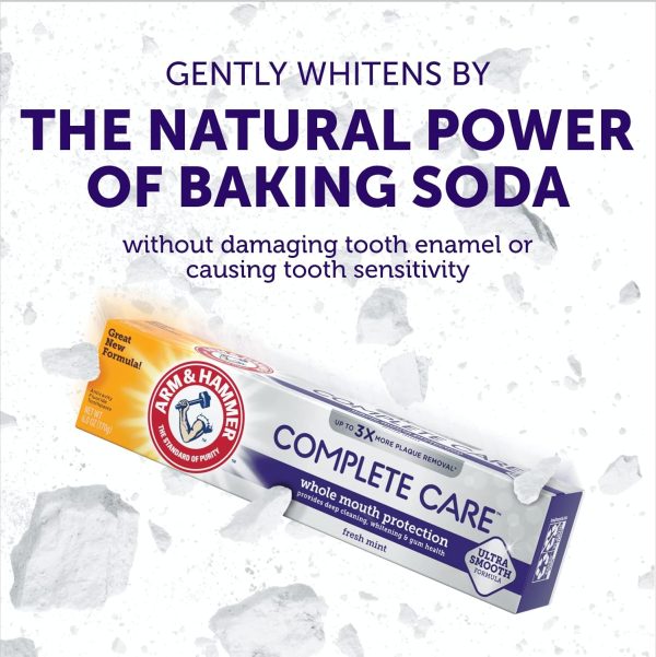 Arm & Hammer Complete Care Toothpaste, Fresh Mint Flavor, Whole Mouth - Image 6