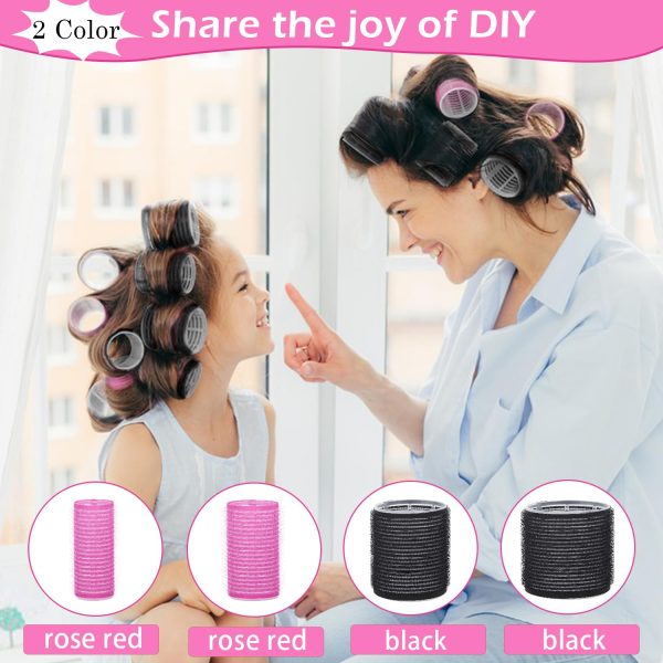 50Piece Hair Rollers Set, Self Grip Hair Rollers for Long Medium Short Hair - Image 4