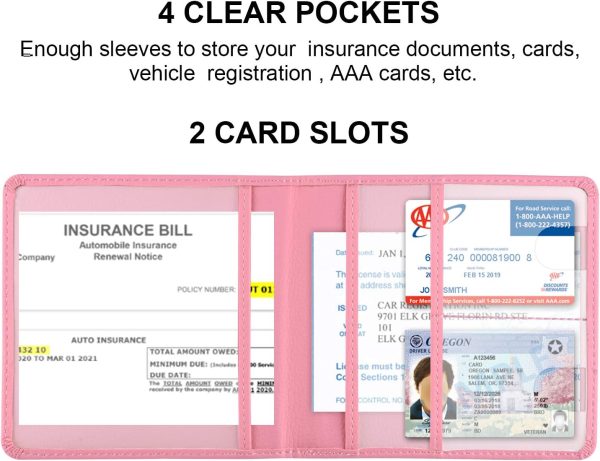 Cacturism Car Registration and Insurance Holder, Vehicle Glove Box Car - Image 2
