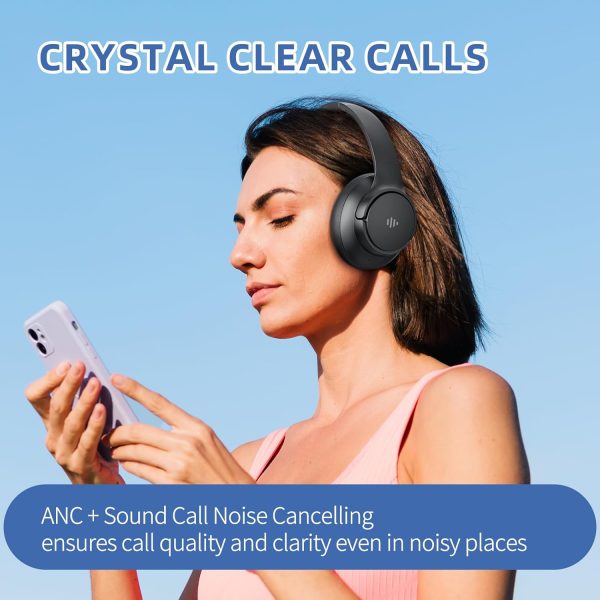 Active Noise Cancelling Headphones, Wireless Headphones Over Ear Bluetooth - Image 9