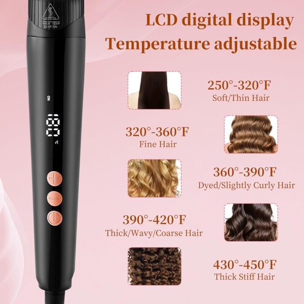 BonBloom's 5 in 1 Curling Iron, Curling Iron Set with Interchangeable - Image 6