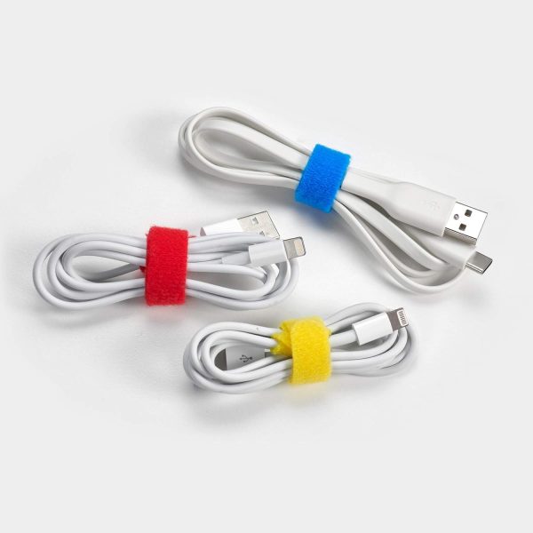 Self-Gripping Cable Ties by Wrap-It Storage, Multi-Color, 40 Pack (5 Inch - Image 8