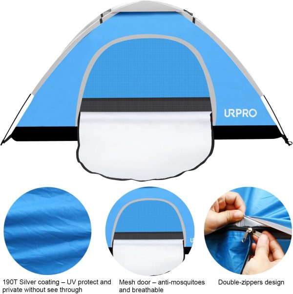 Portable Camping Tent, 2 Person Lightweight Tent,Waterproof Windproof, UV - Image 3