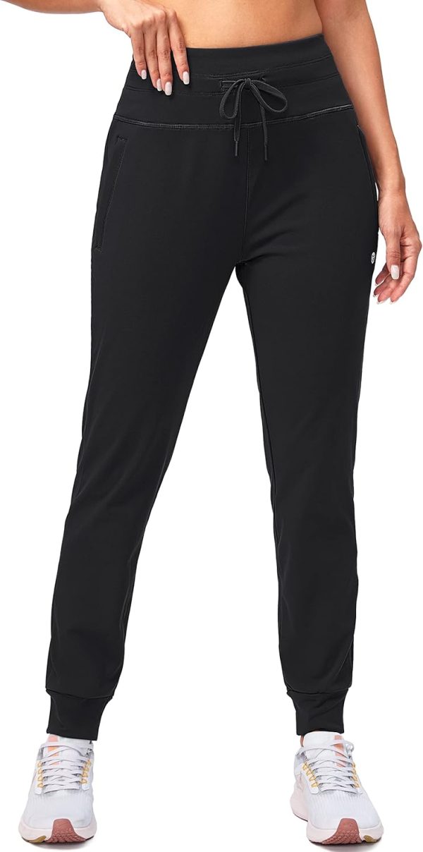 G Gradual Women's Fleece Lined Joggers High Waisted Water Resistant Thermal - Image 2