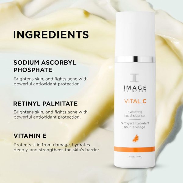 IMAGE Skincare, VITAL C Hydrating Facial Cleanser, Gentle Face Wash with - Image 5