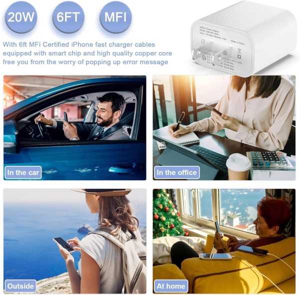 USB C Charger for iPhone iPhone 14 13 Fast Charger, 20W PD USB C Wall - Image 6