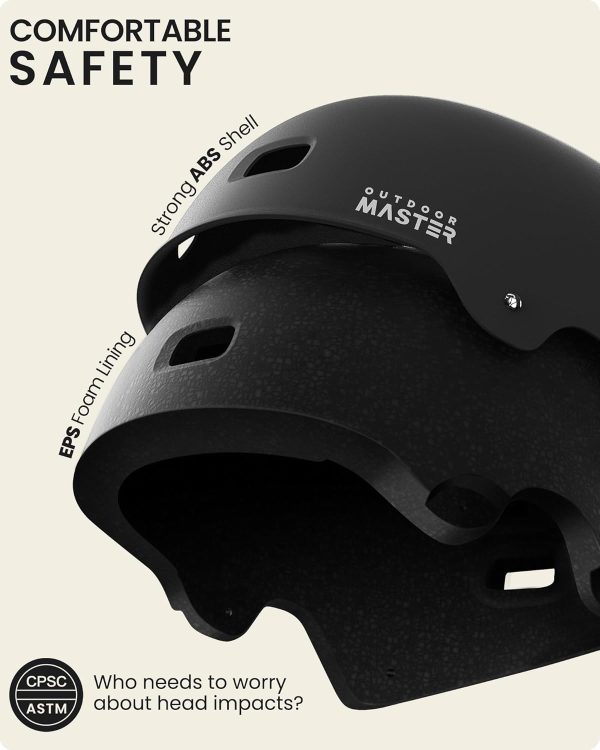 OutdoorMaster Skateboard Cycling Helmet-Beetles Snug,Bike Helmet for - Image 2