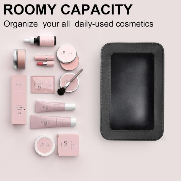 LETGO Clear Makeup Bags, TSA Approved Toiletry Bag with Zipper, Clear - Image 4