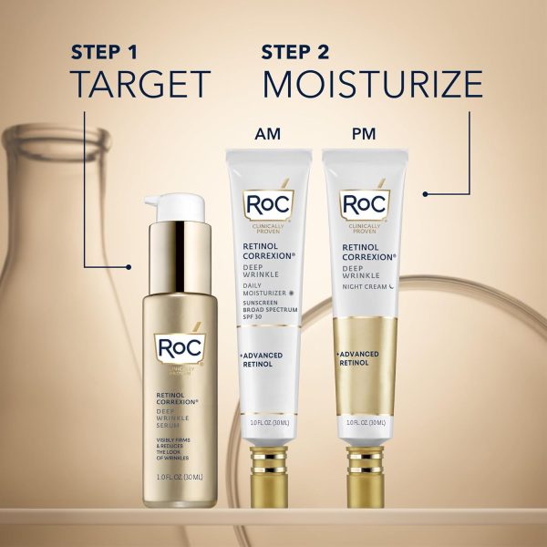 RoC Retinol Correxion Deep Wrinkle Anti-Aging Night Cream, Daily Face - Image 7