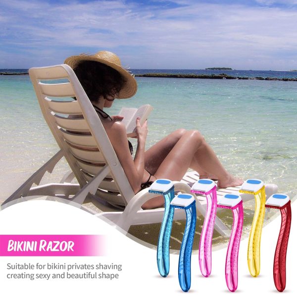 Honoson 16 Pieces T Type Bikini Disposable Razors for Women Durable Travel - Image 7