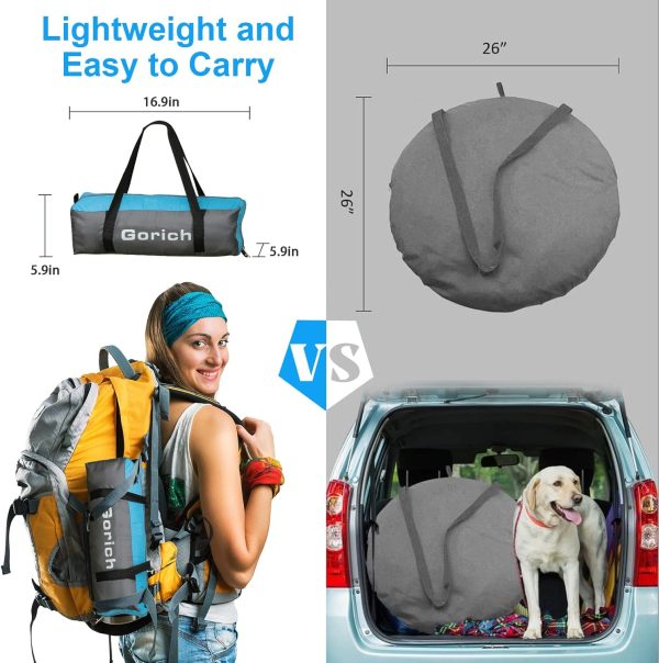 Gorich Beach Tent Sun Shelter with UPF50+ UV Protection for 3-4 Person, - Image 7