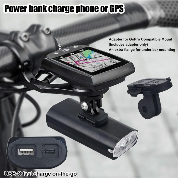 Bike Lights for Night Riding Aluminum Mounts Waterproof Bike Light Front - Image 5