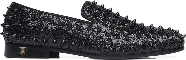 Men's Studded Loafers Spikes Rivets Luxury Dress Wedding Party Prom Shoes - Image 2